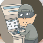 Man setting up scammers at the atm